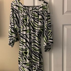 Cute woman dress, zebra design